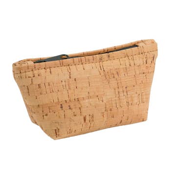Small Zipper Pouch | Cork | with Colorful Zipper Options - Image 5