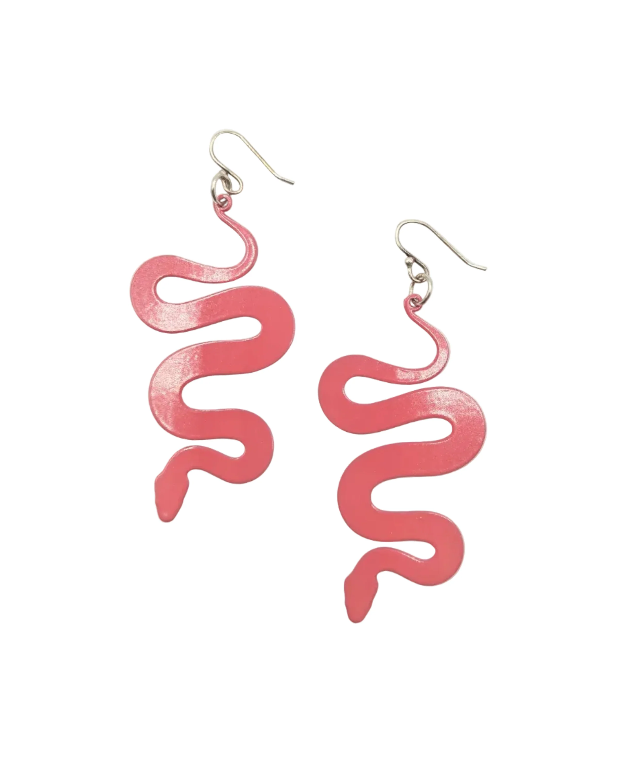 Snake Powdercoated Steel Earrings - Image 3