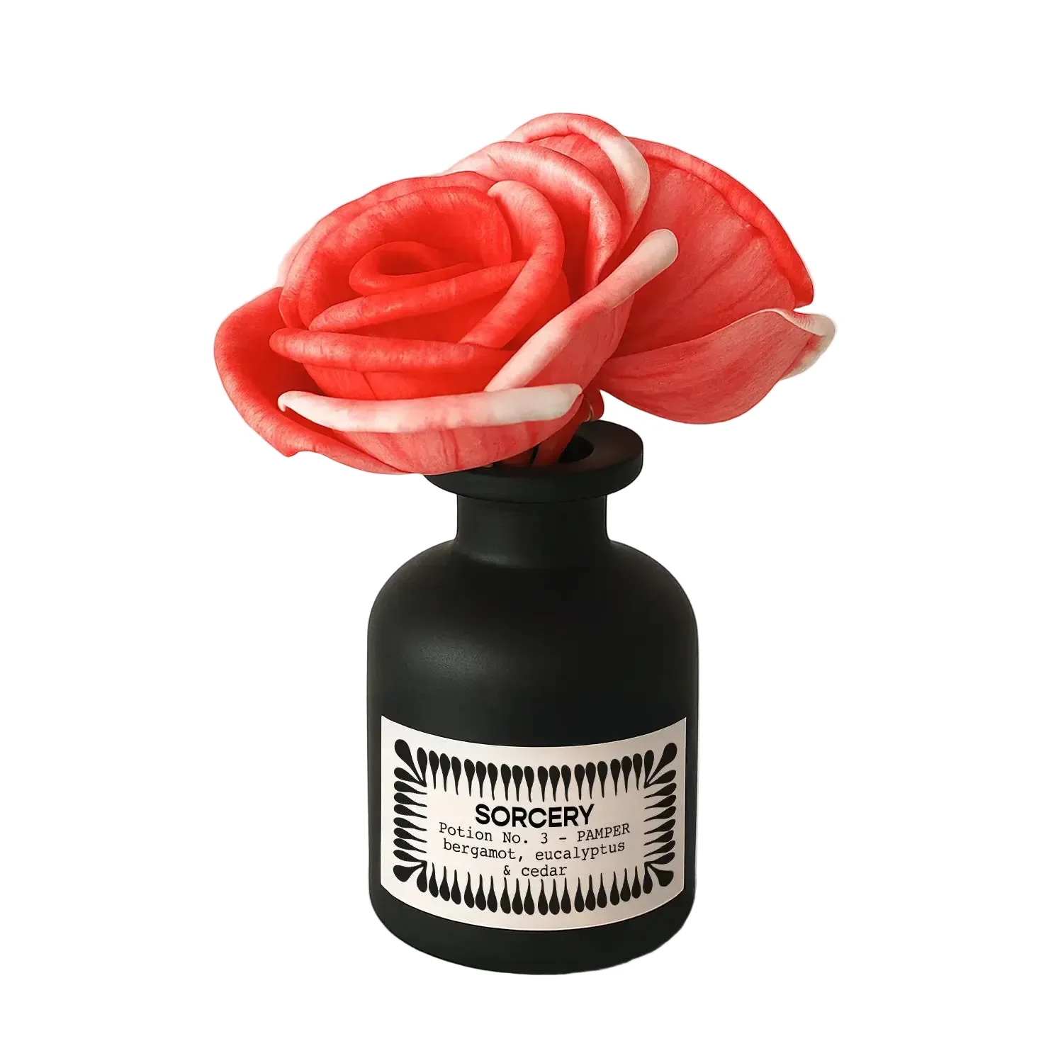 Sorcery 4oz Reed Diffuser - Color-Changing Flowers: Pamper