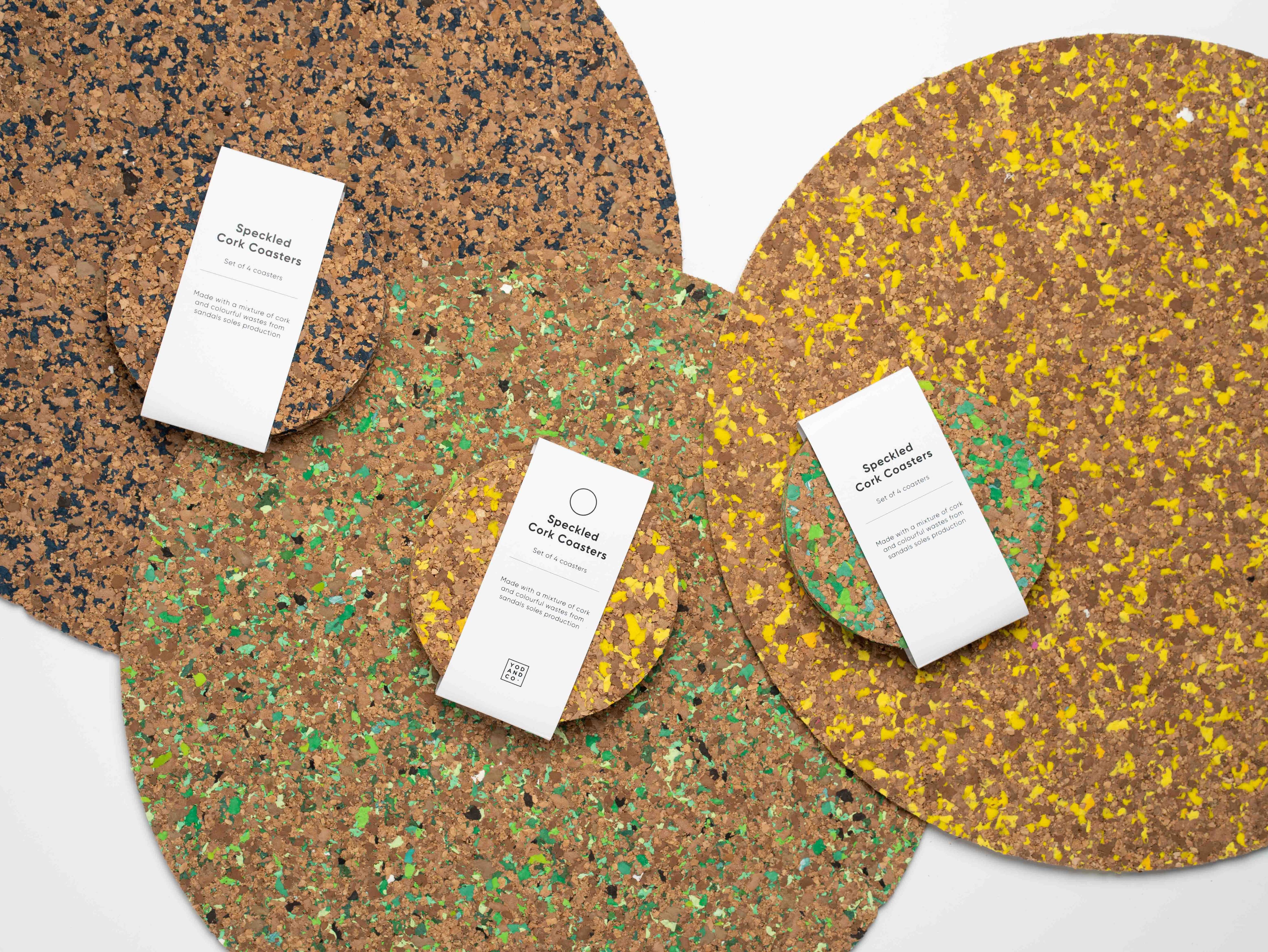 Speckled Cork Placemat - Yellow - Image 3