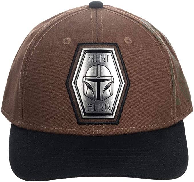 Star Wars Mandalorian Grogu Pre-Curved Snapback Hat - Image 2