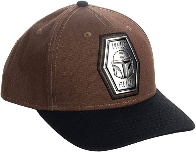 Star Wars Mandalorian Grogu Pre-Curved Snapback Hat - Image 3