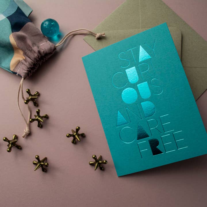 Stay Curious Folded Card - Image 2
