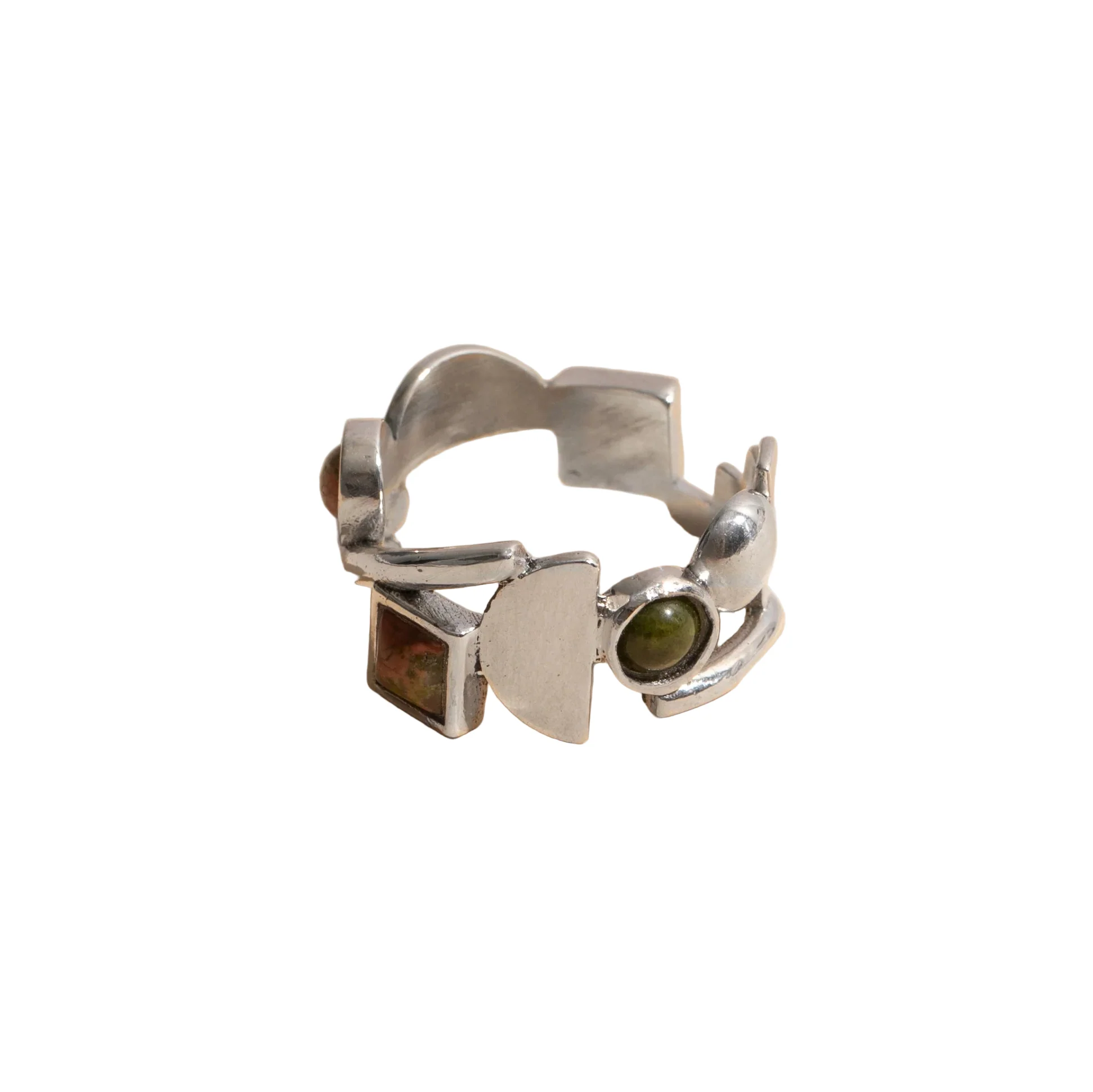 Sterling Silver Shapes Ring