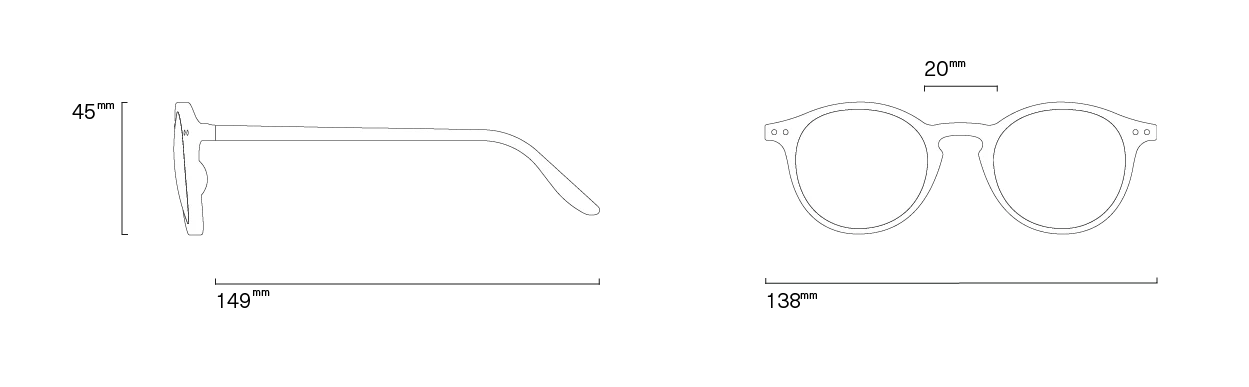 #D Series Old Leather IZIPIZI Sunglasses - Image 3