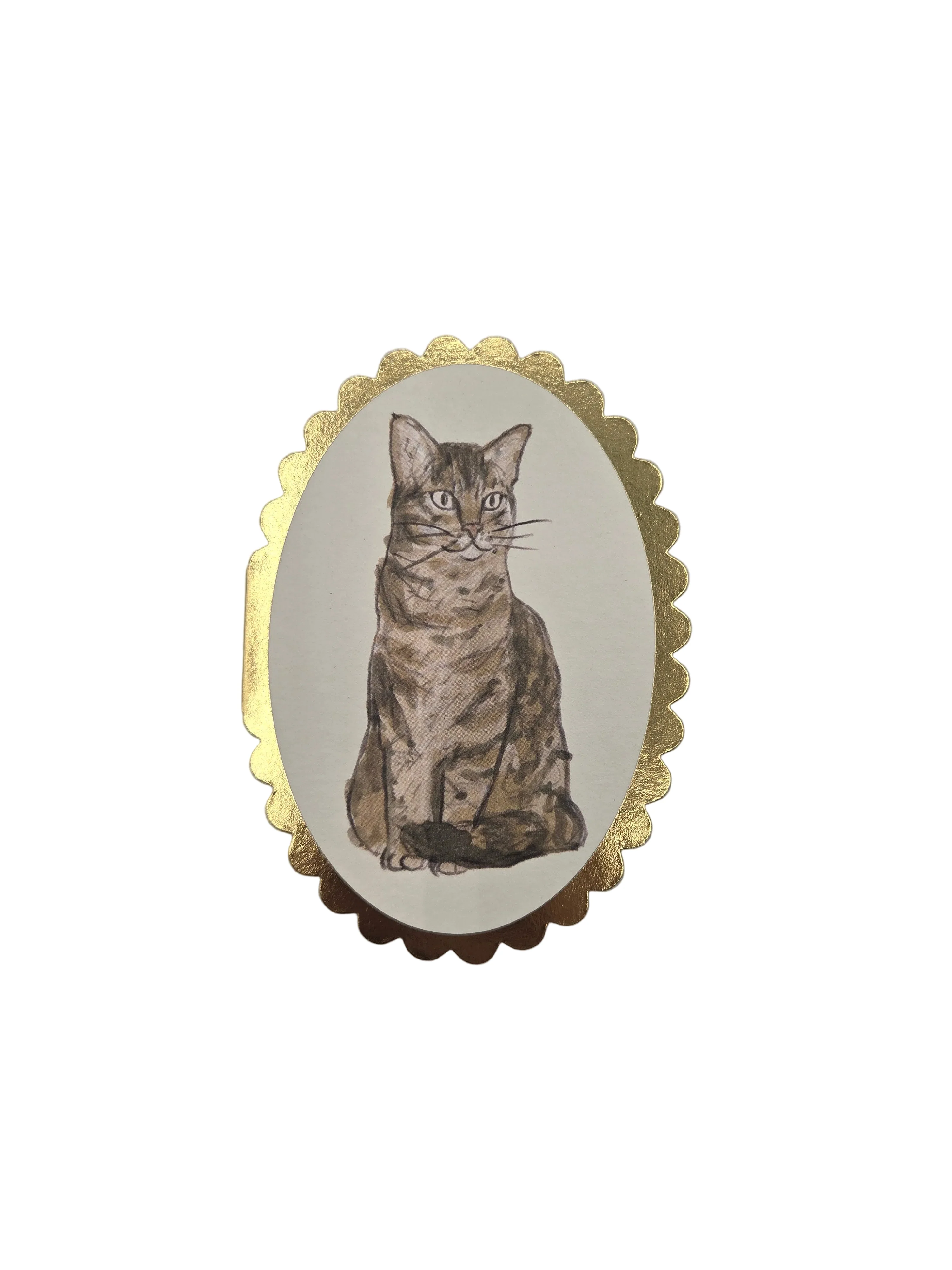 Tabby Cat Mini Card