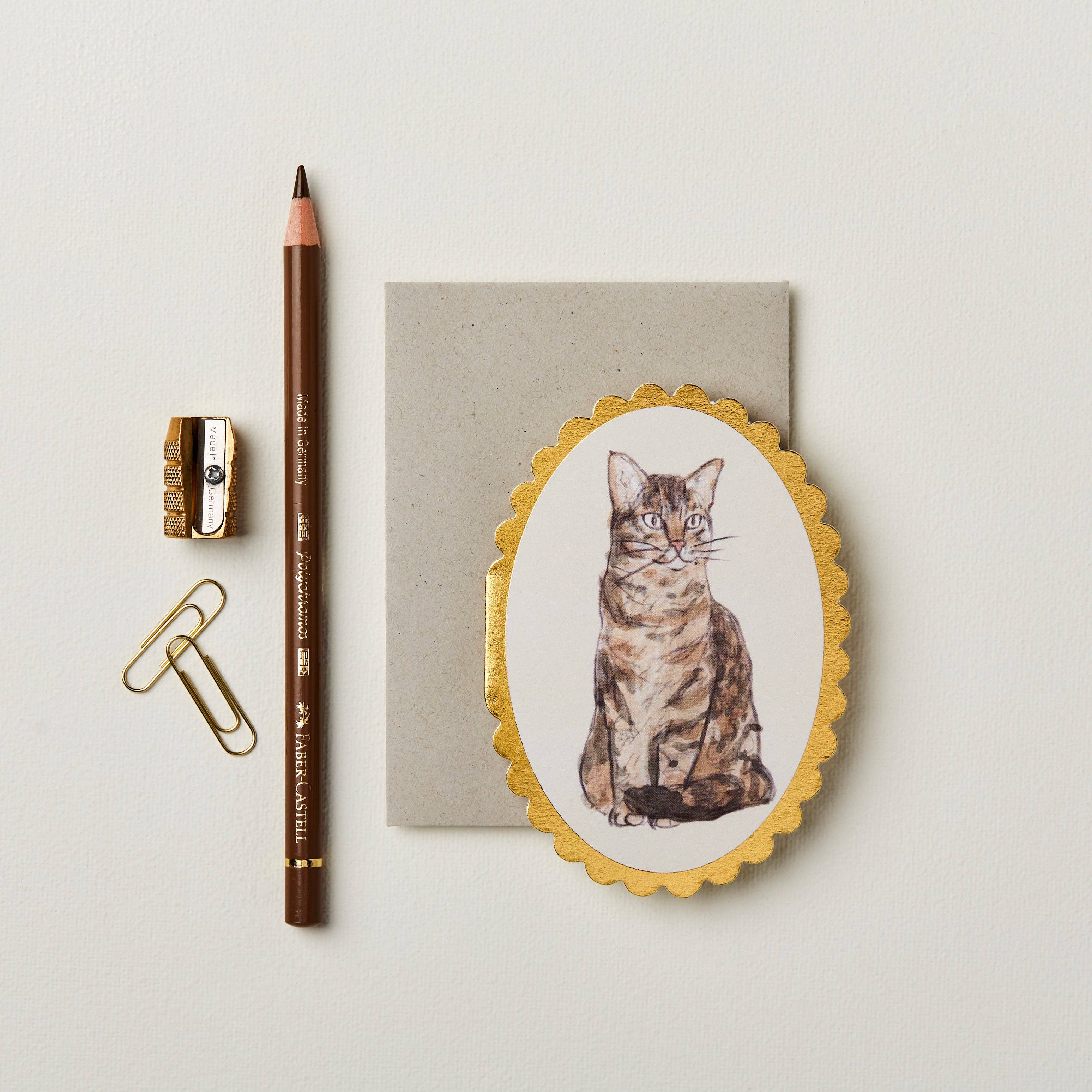 Tabby Cat Mini Card - Image 3
