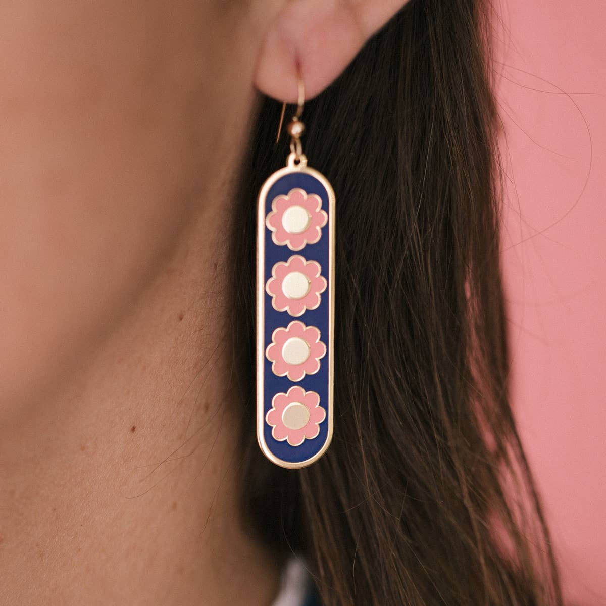 Tall Daisy Chain Earrings - Image 2