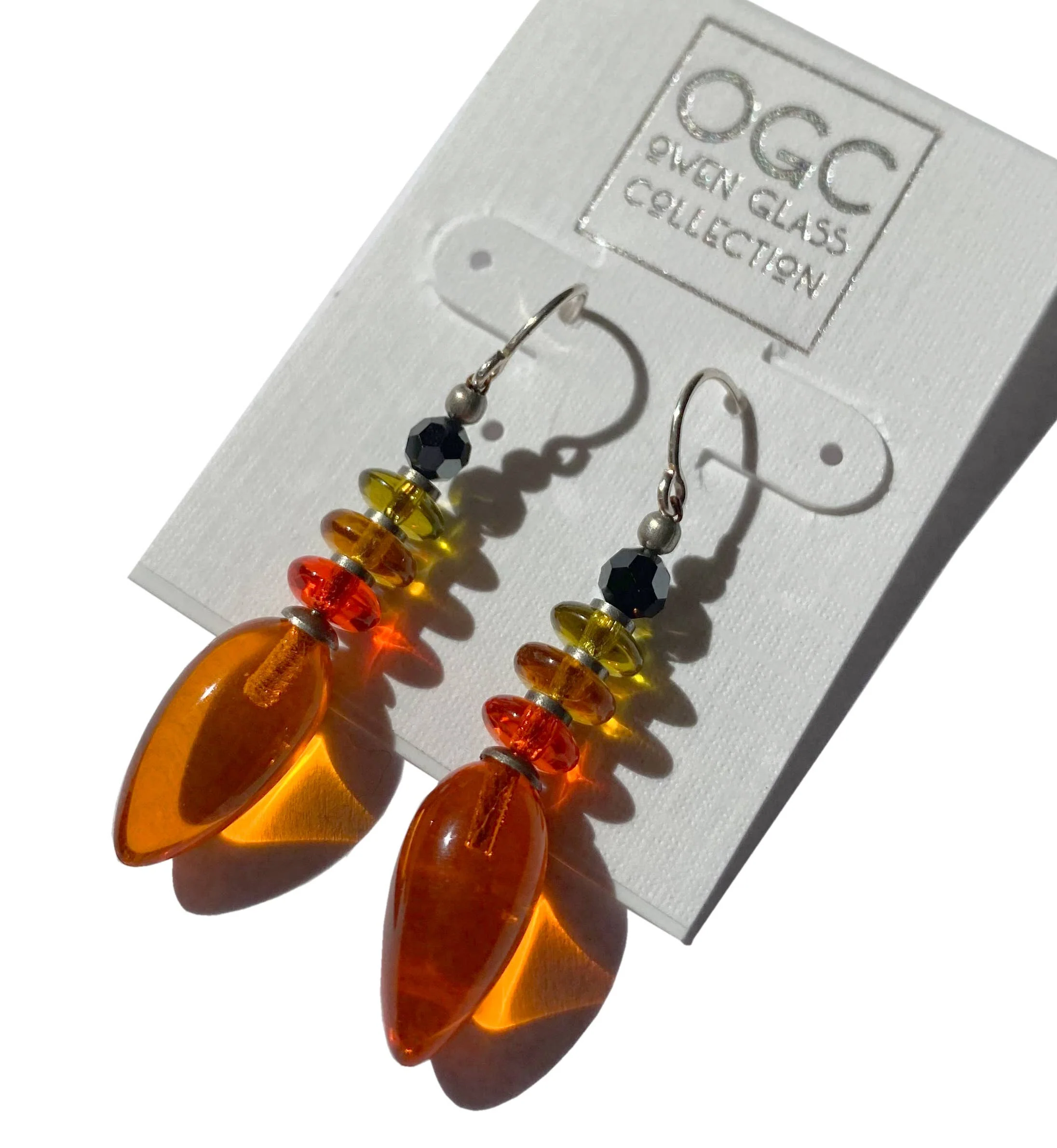 Tango Earrings in Bright Orange - Image 3