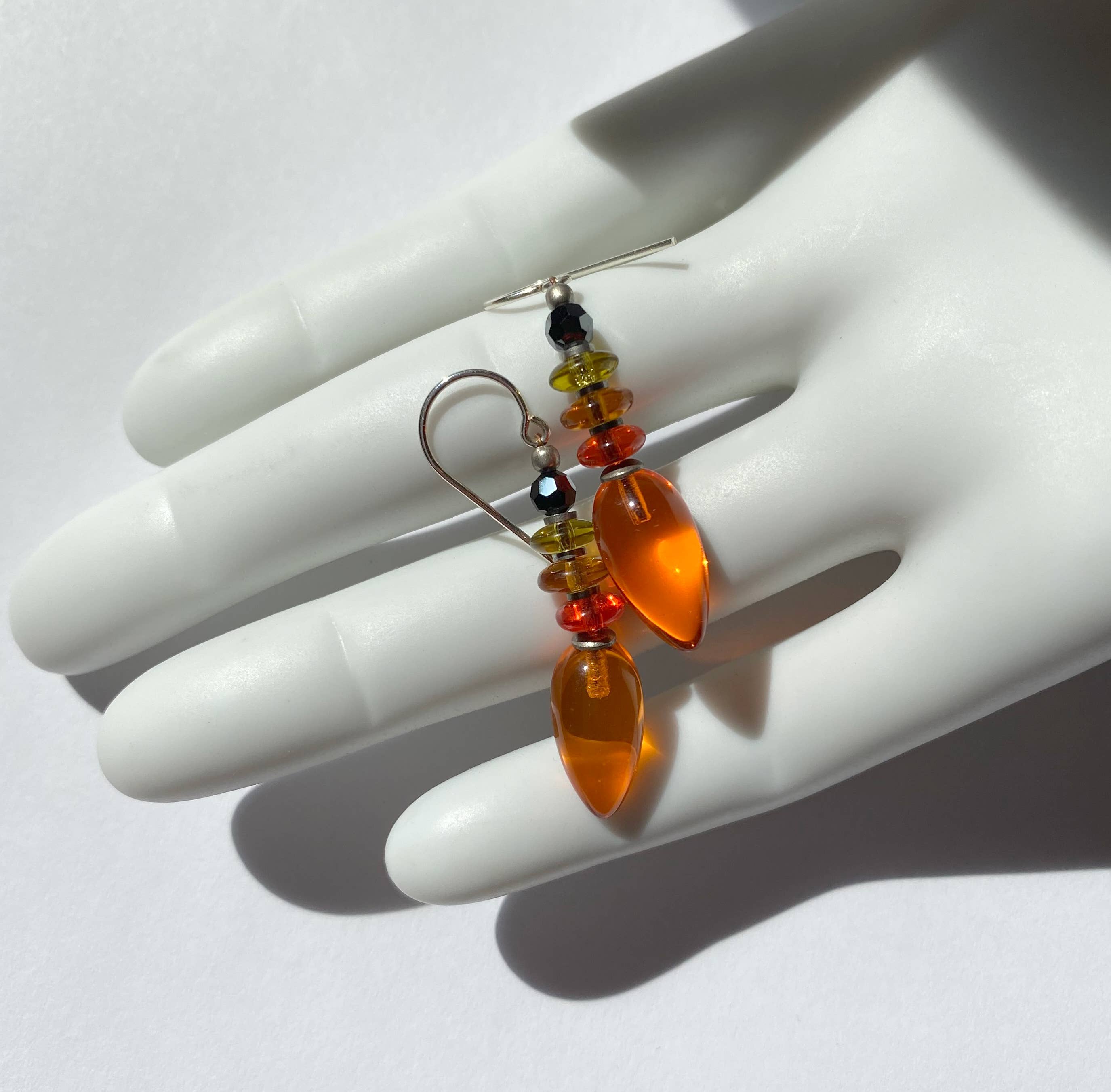 Tango Earrings in Bright Orange - Image 5