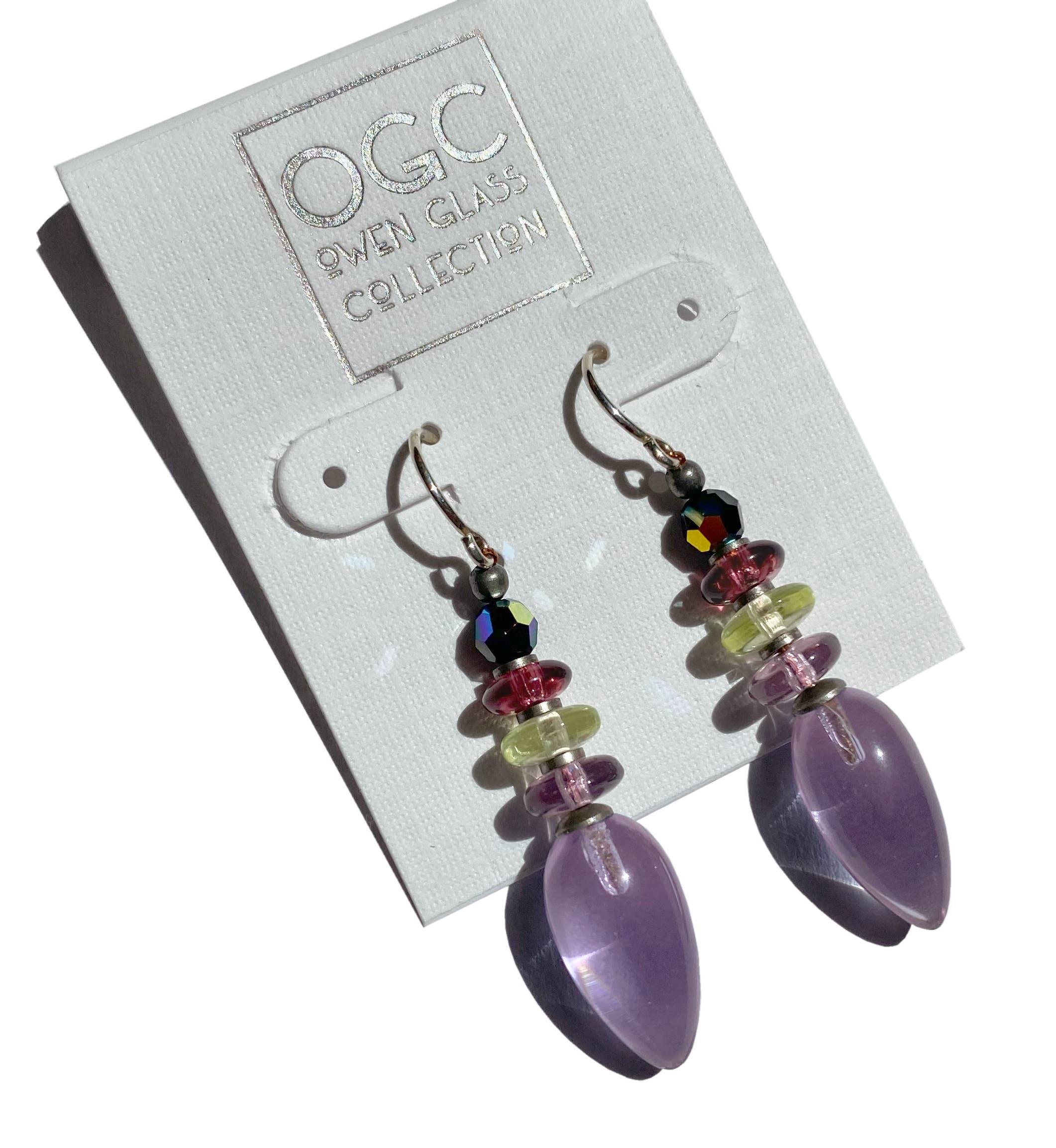 Tango Earrings in Light Amethyst Purple - Image 2