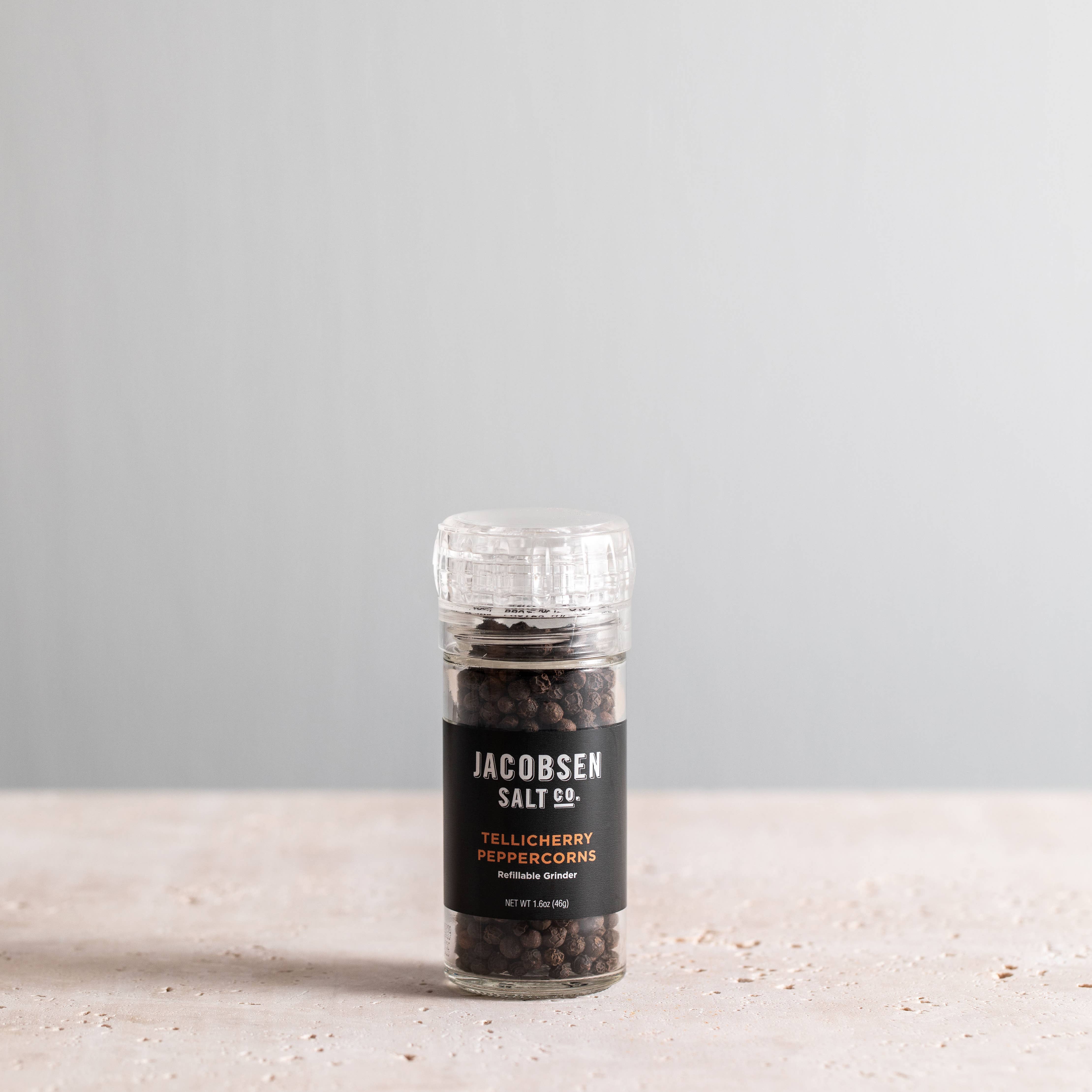 Tellicherry Peppercorn Grinder - Glass Pepper Grinder - Image 2