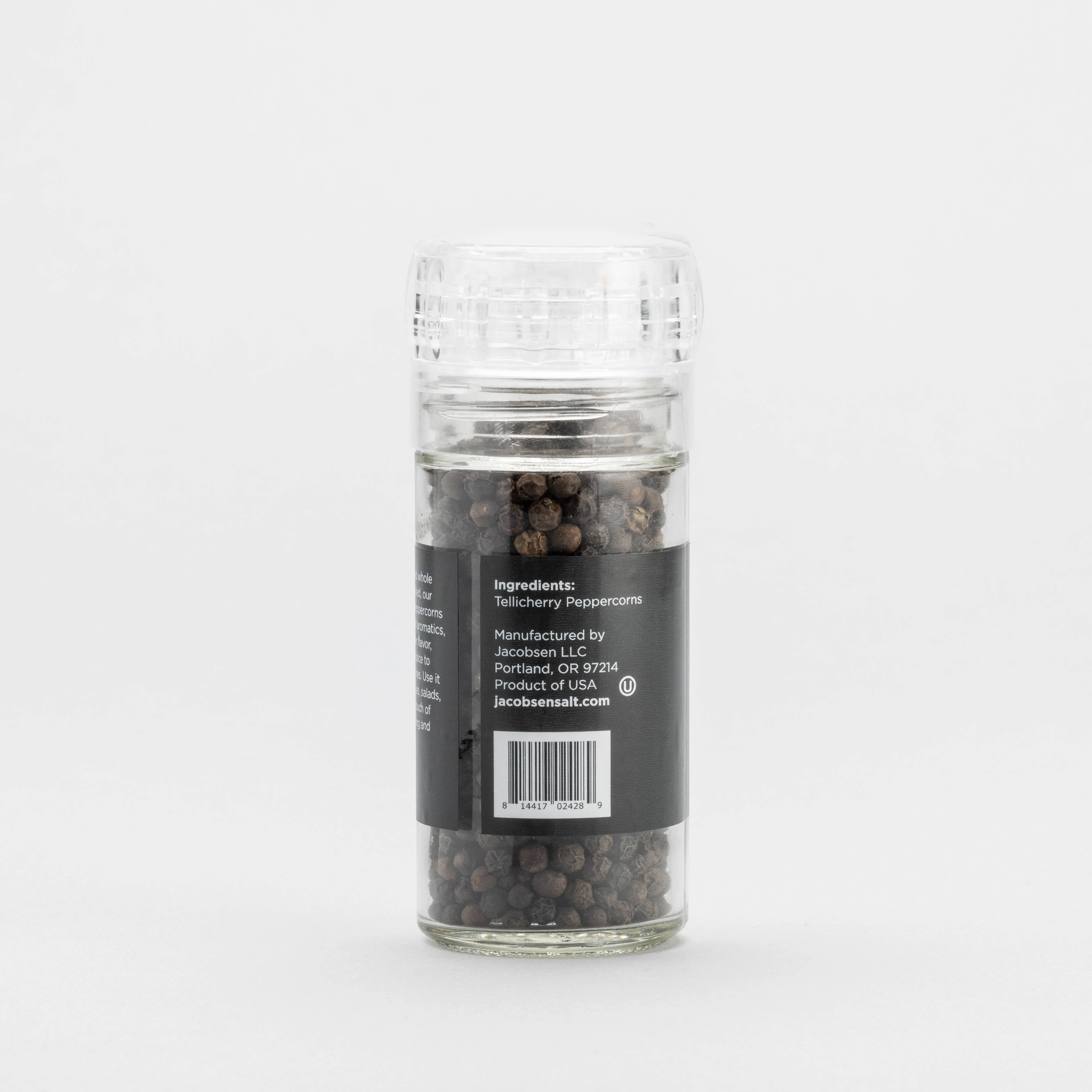 Tellicherry Peppercorn Grinder - Glass Pepper Grinder - Image 3
