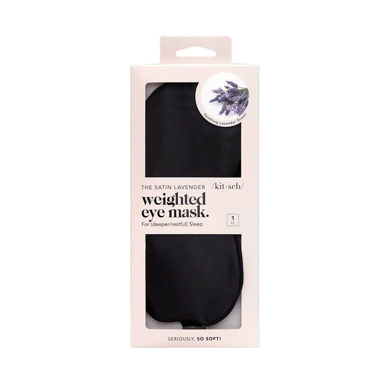 The Lavender Weighted Satin Eye Mask