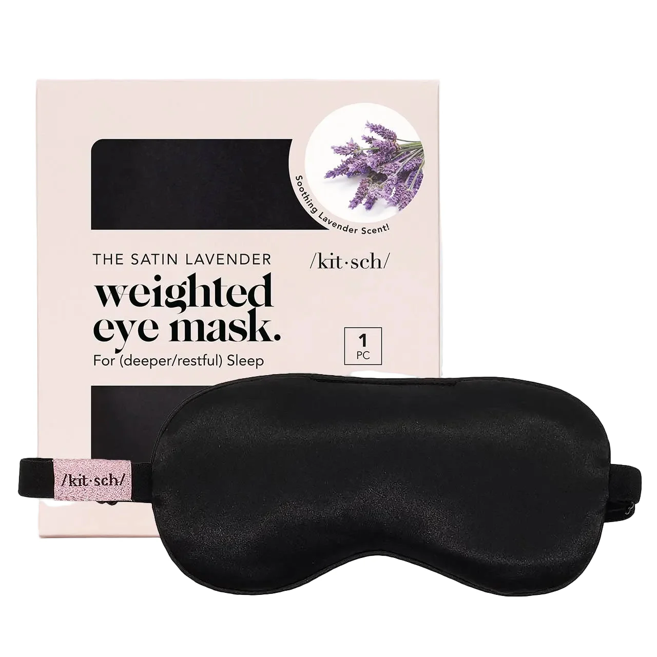 The Lavender Weighted Satin Eye Mask - Image 2