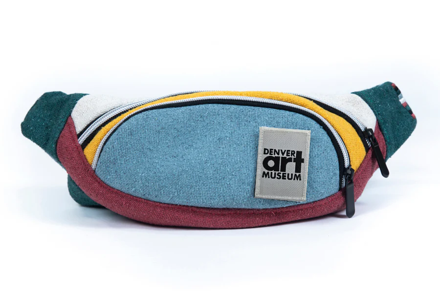 The Maverick Boho Blue Fanny Pack with Denver Art Museum Velcro Patch