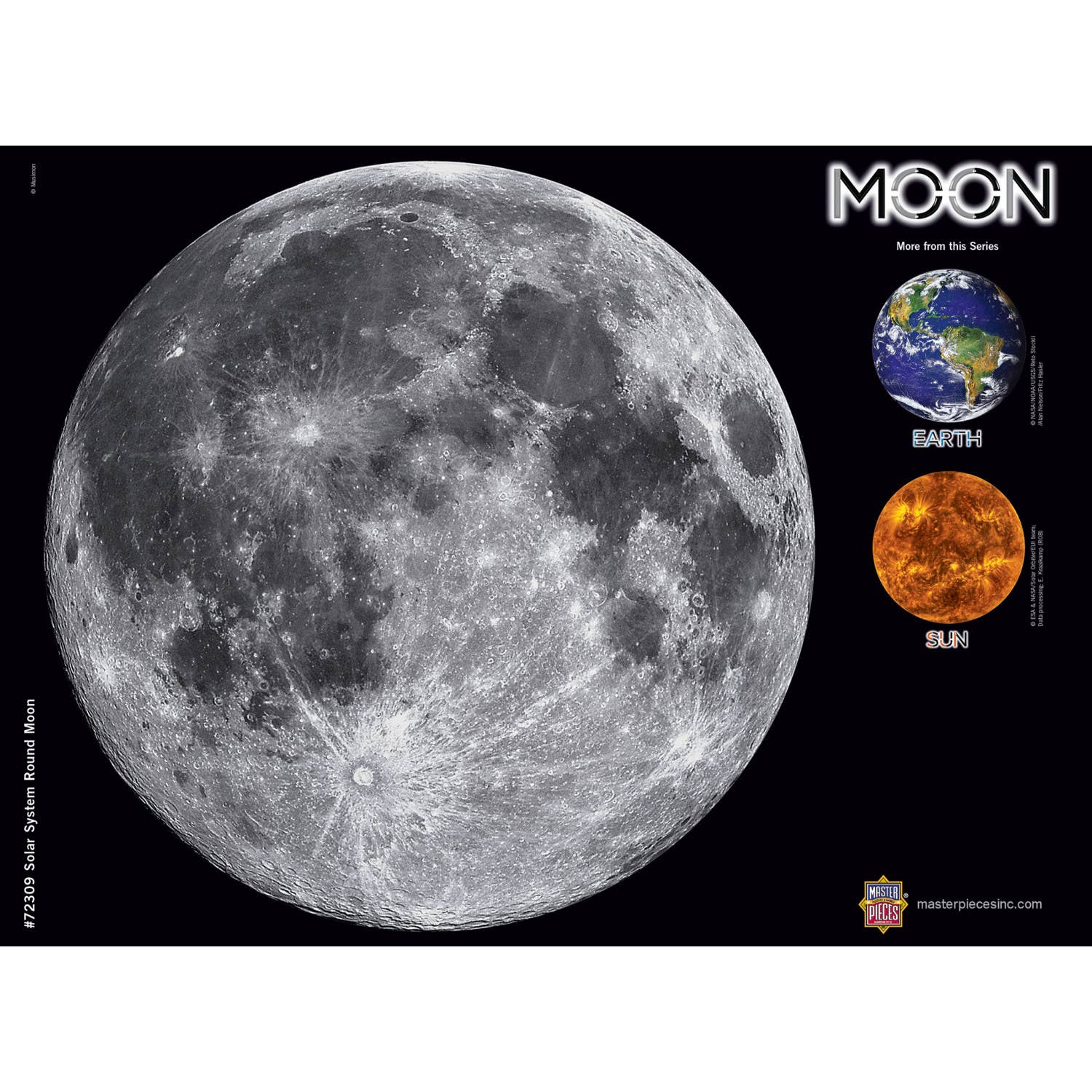 The Moon - 1000 Piece Round Puzzle - Image 4