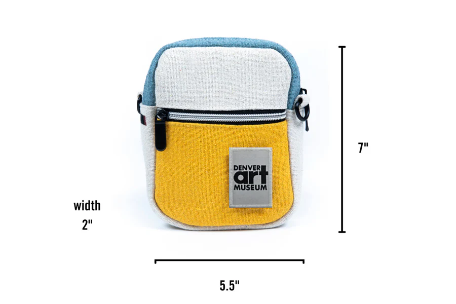 The Muse Ash Crossbody Bag with Denver Art Museum Velcro Patch - Image 2