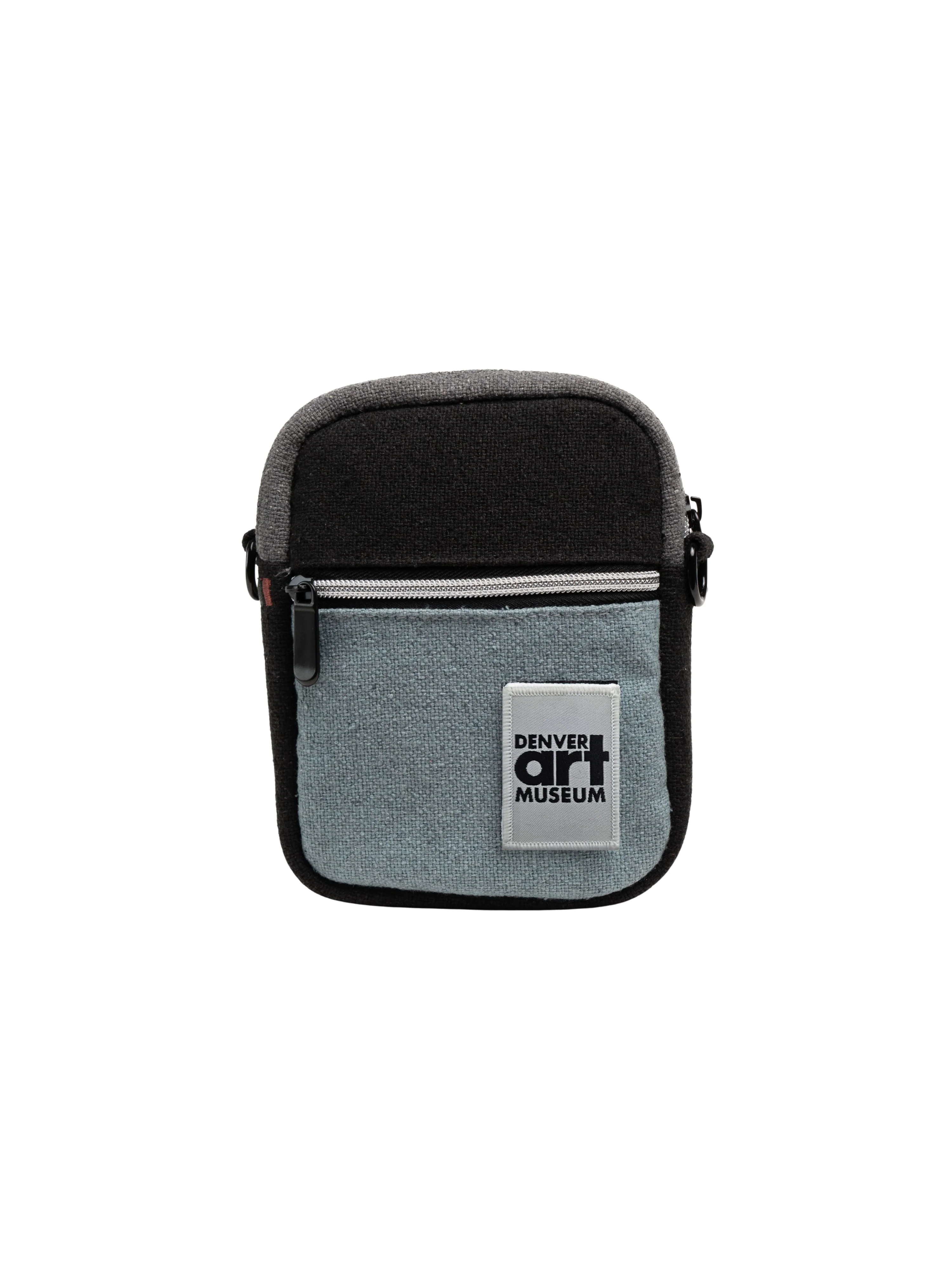 The Muse Charcoal Crossbody Bag with Denver Art Museum Velcro Patch