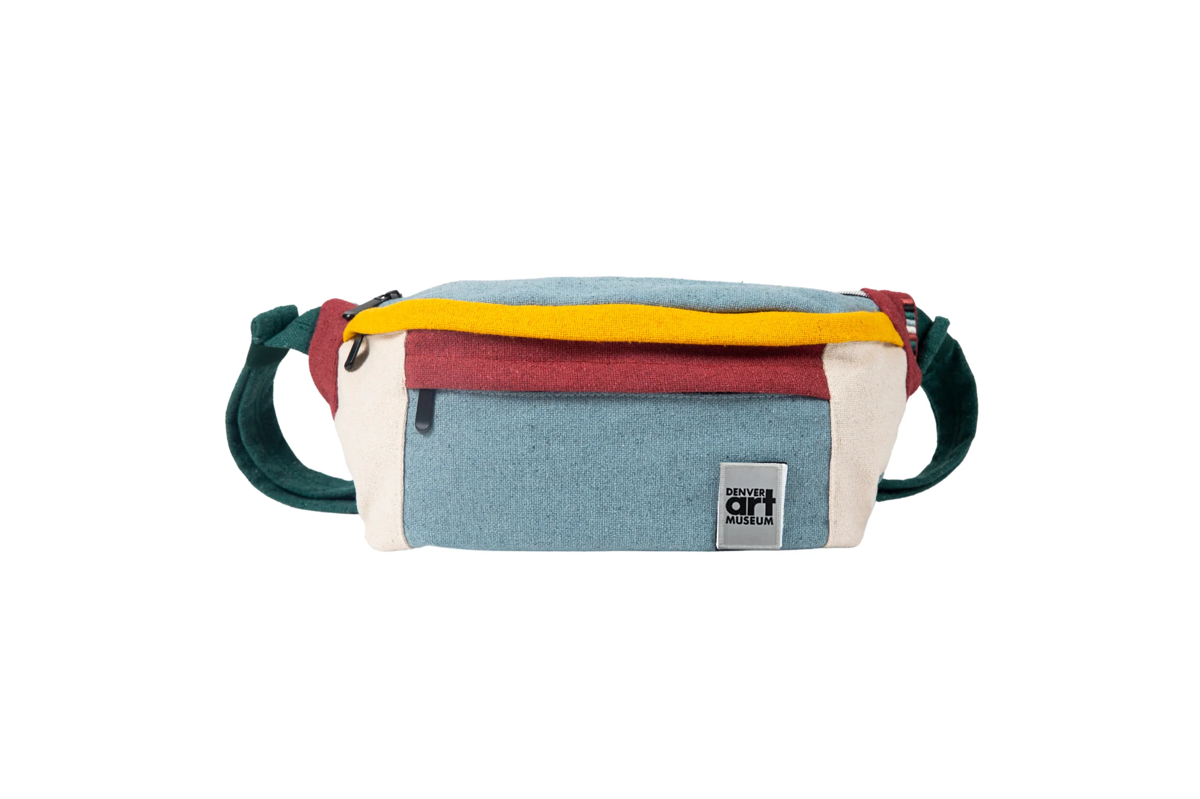 The Reveller Boho Blue Fanny Pack with Denver Art Museum Patch