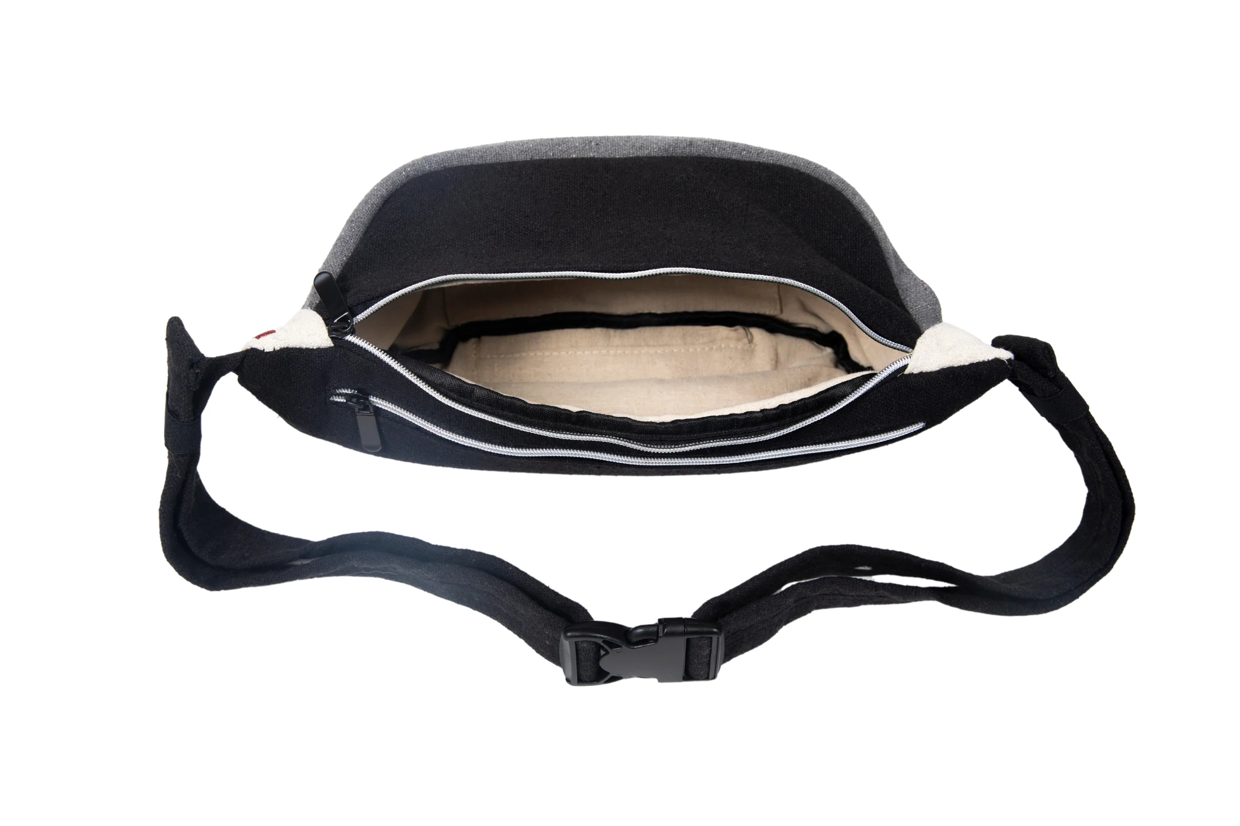 The Reveller Boho Cream Fanny Pack with Denver Art Museum Patch - Image 2