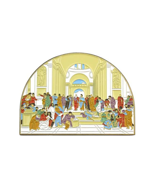 The School of Athens Enamel Pin