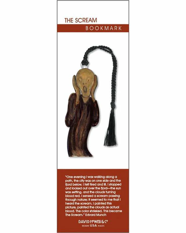 The Scream Metal Bookmark