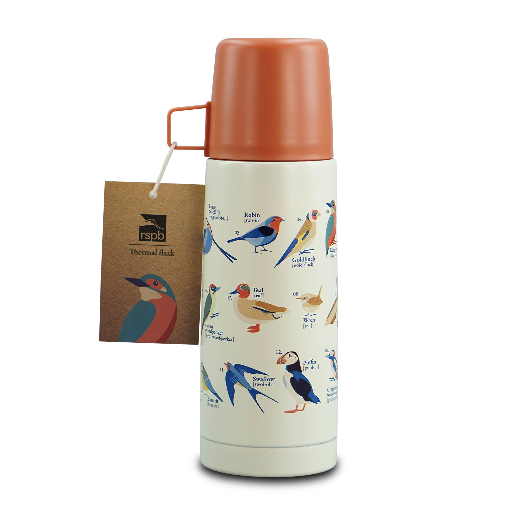 Thermal Flask Garden Birds - Image 3