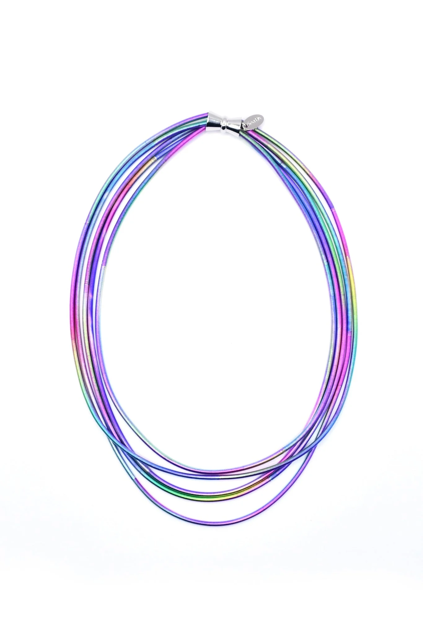 Thick Rainbow Irridescent Necklace
