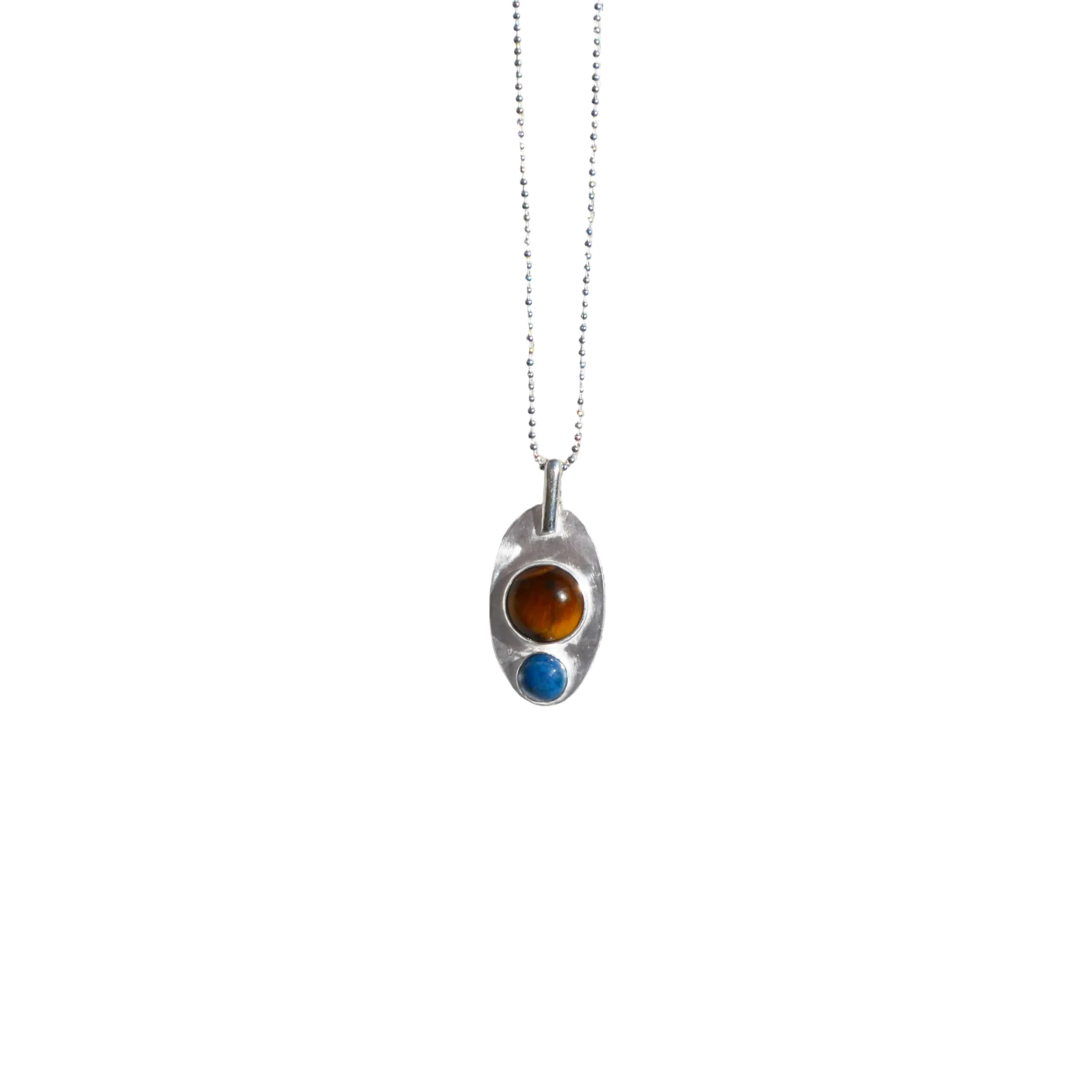 Tiger's Eye, Lapis Pendant