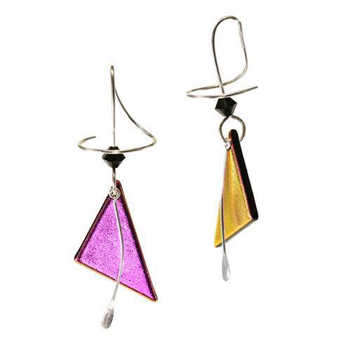 Triangle Dangle Earrings - Image 2