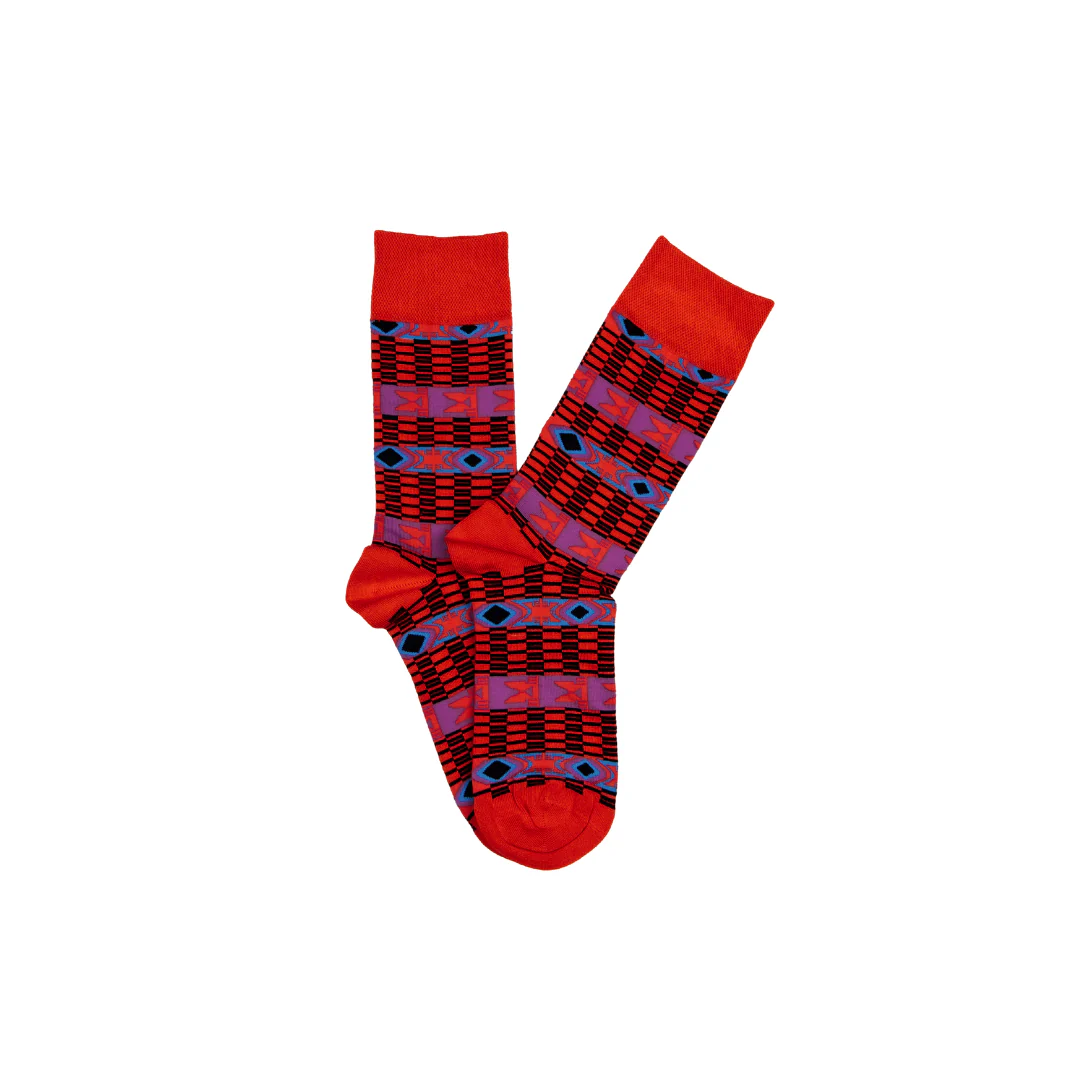 Tribal Red Socks