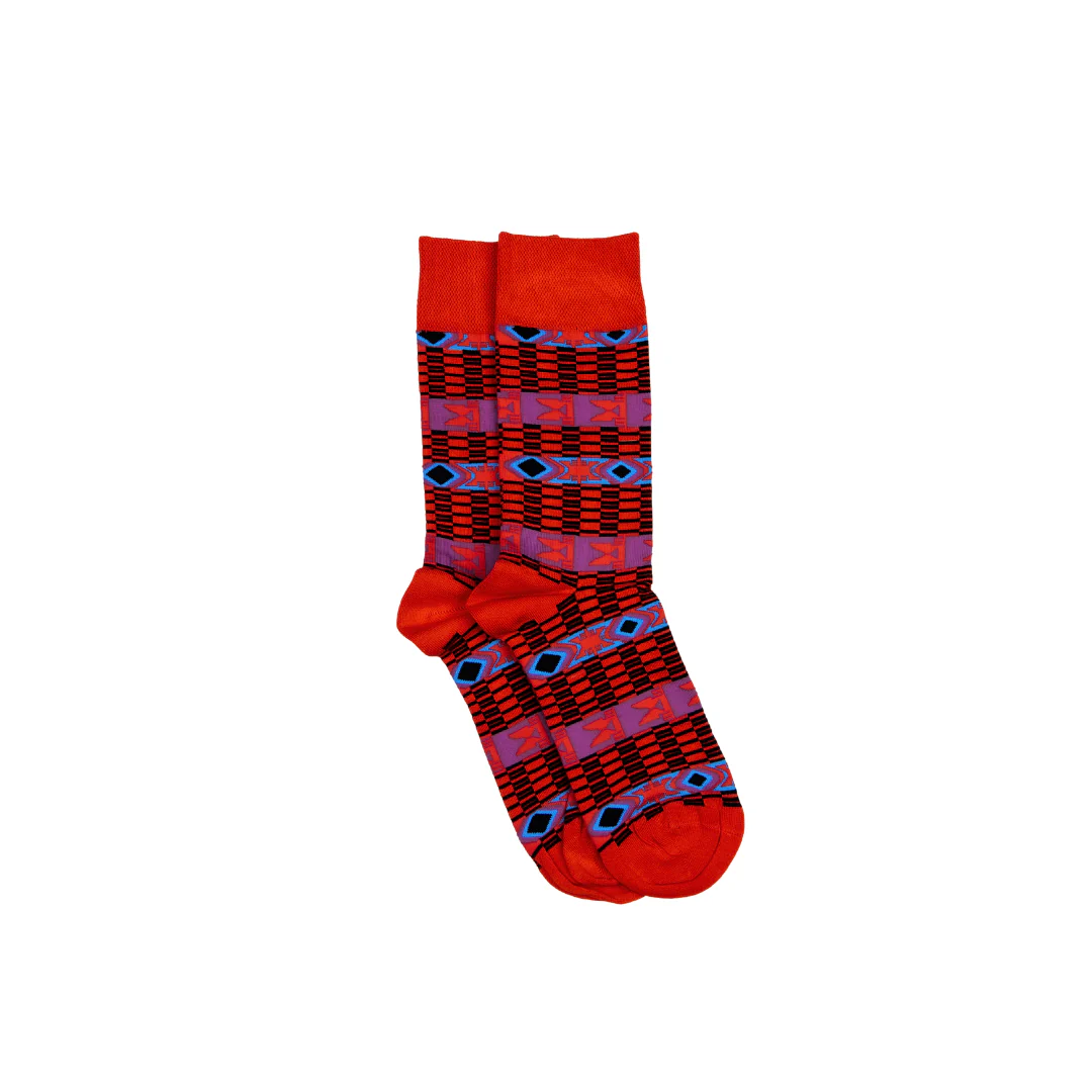 Tribal Red Socks - Image 2