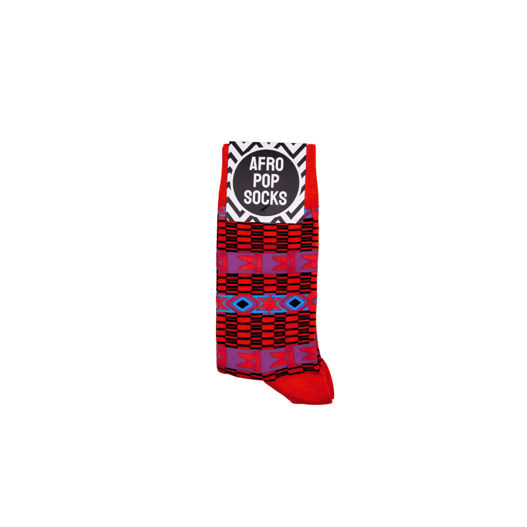 Tribal Red Socks - Image 3