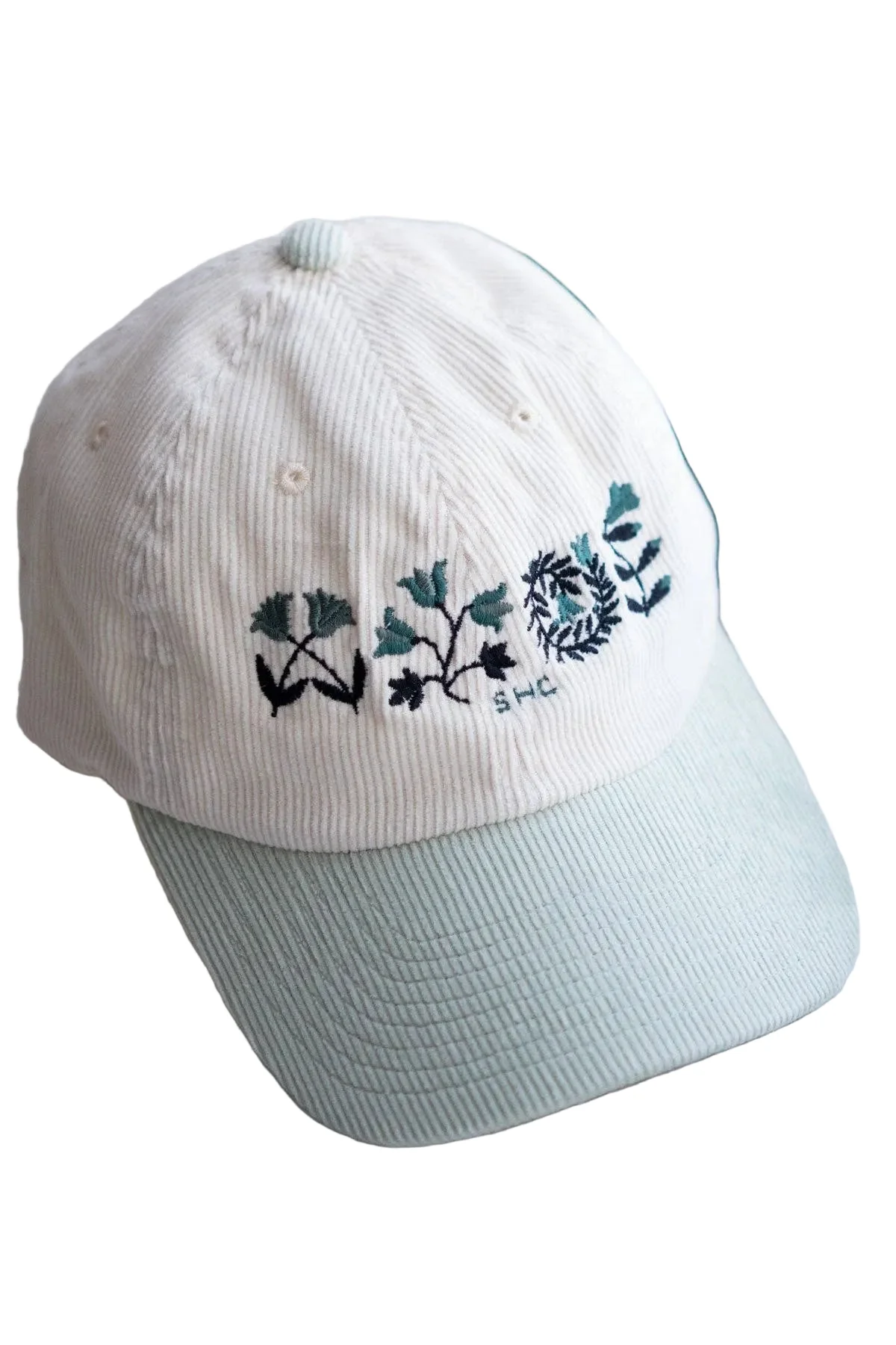 Tulip Patchwork Two-Tone Corduroy Hat | Embroidered Dad Hat