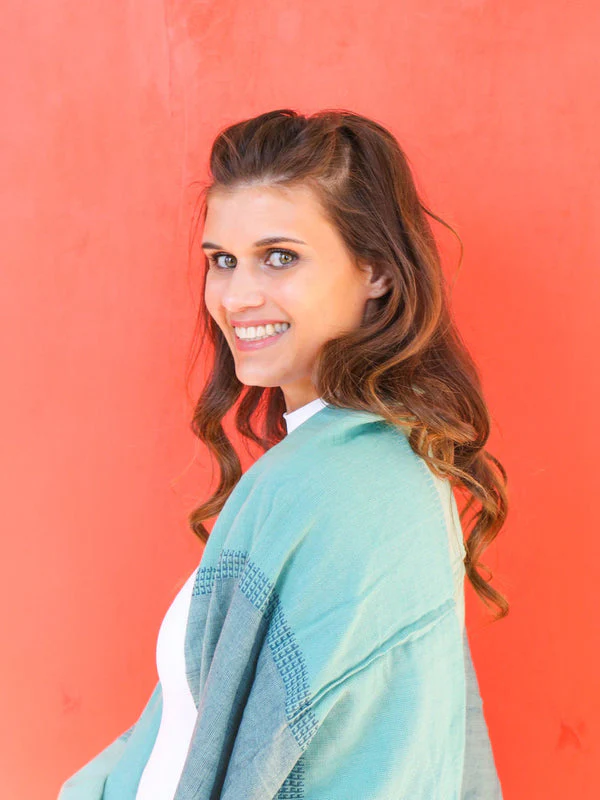 Woven Ocean Block Scarf - Image 2
