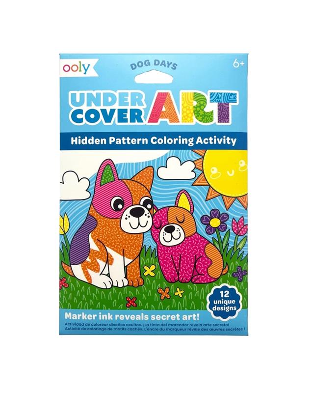 Undercover Art Hidden Patterns Coloring Activity - Dog Days
