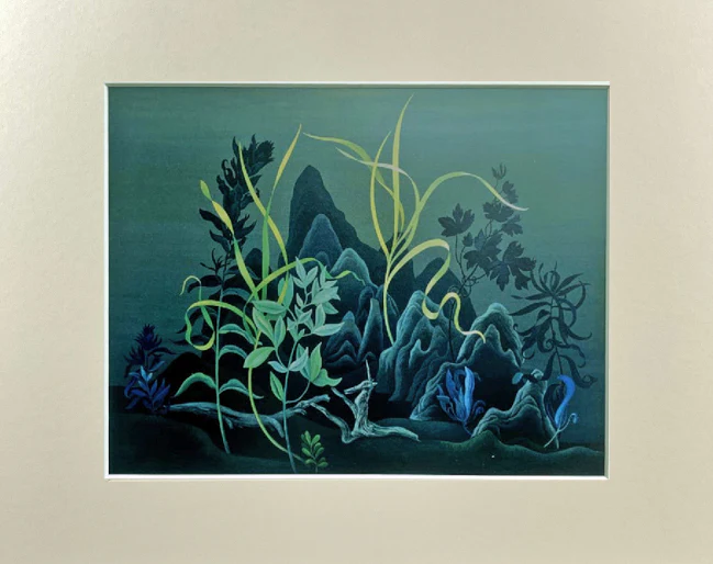 Unicorn with a Friend Matted Print