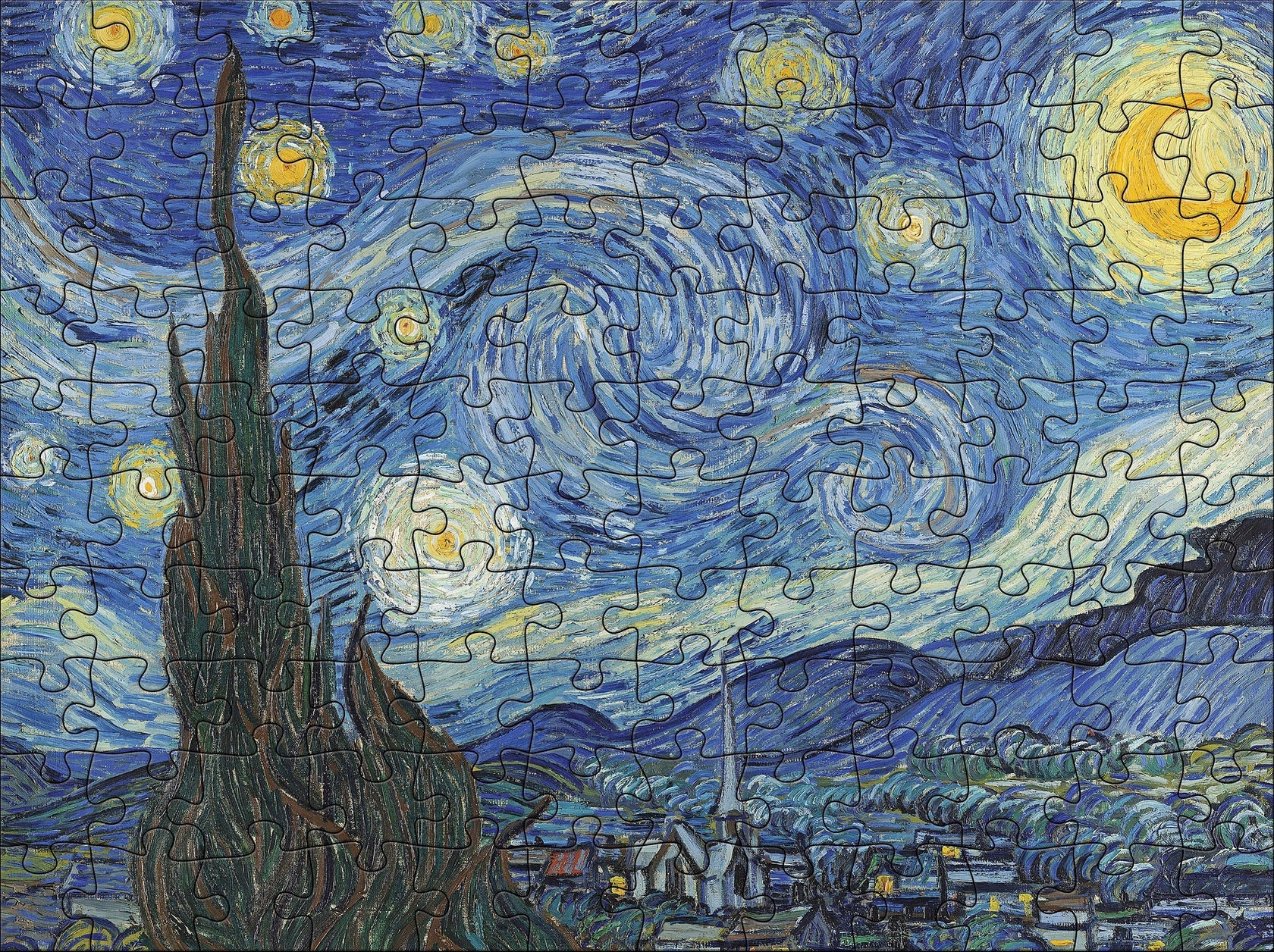 Vincent van Gogh 120-Piece Double-Sided Jigsaw Puzzle - Image 3