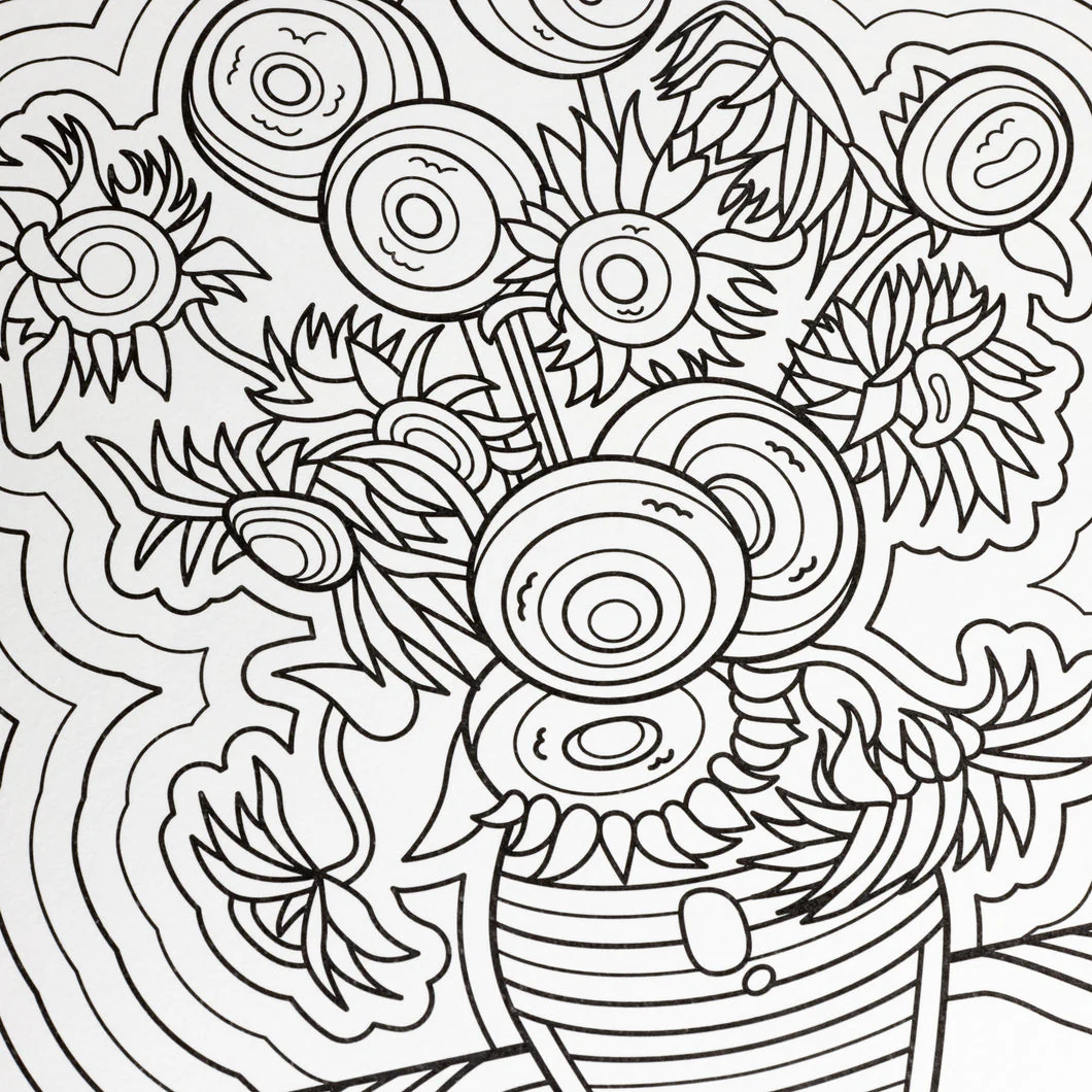 Vincent Van Gogh Coloring Book - Image 2