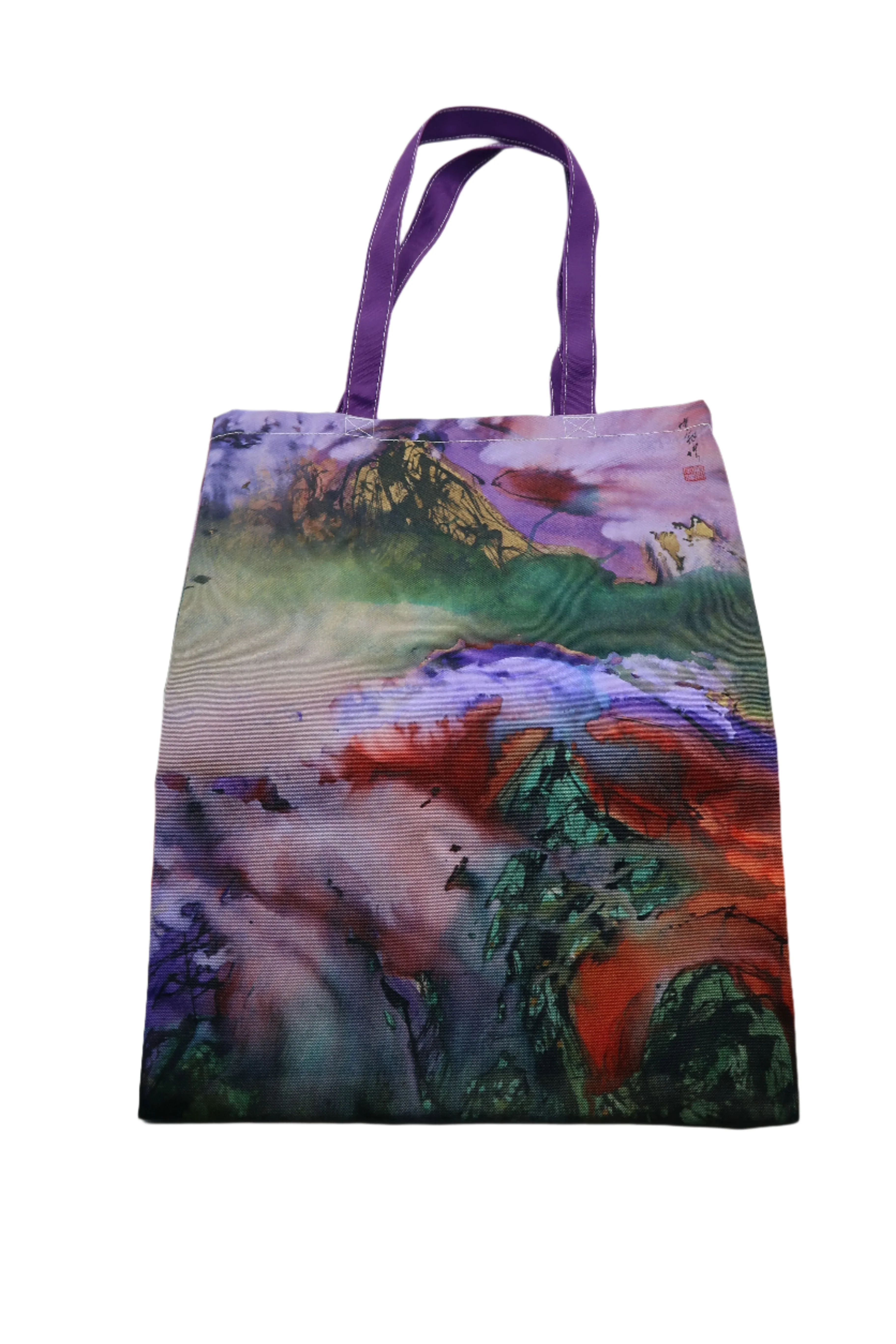 Wesley Tongson "Purple/Orange" Tote Bag