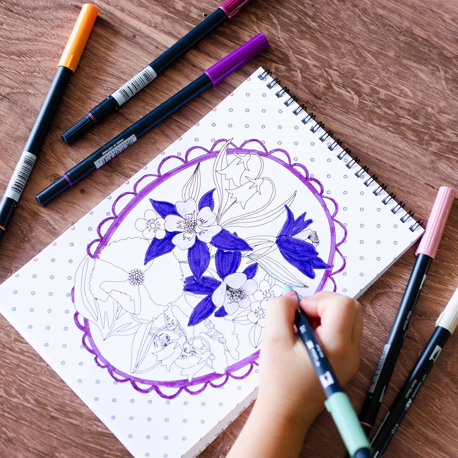 Wildflowers Premium Coloring Book - Image 2