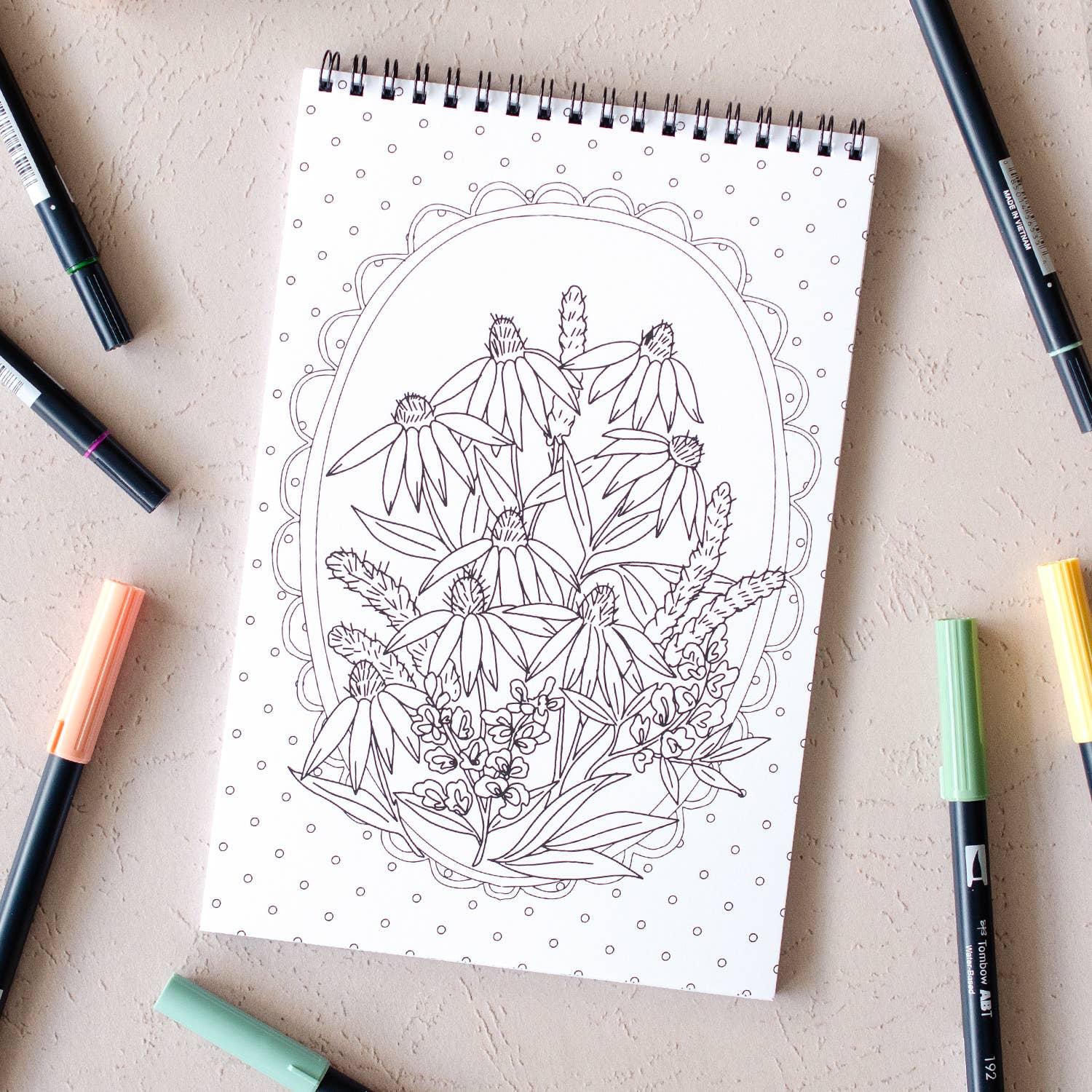 Wildflowers Premium Coloring Book - Image 3