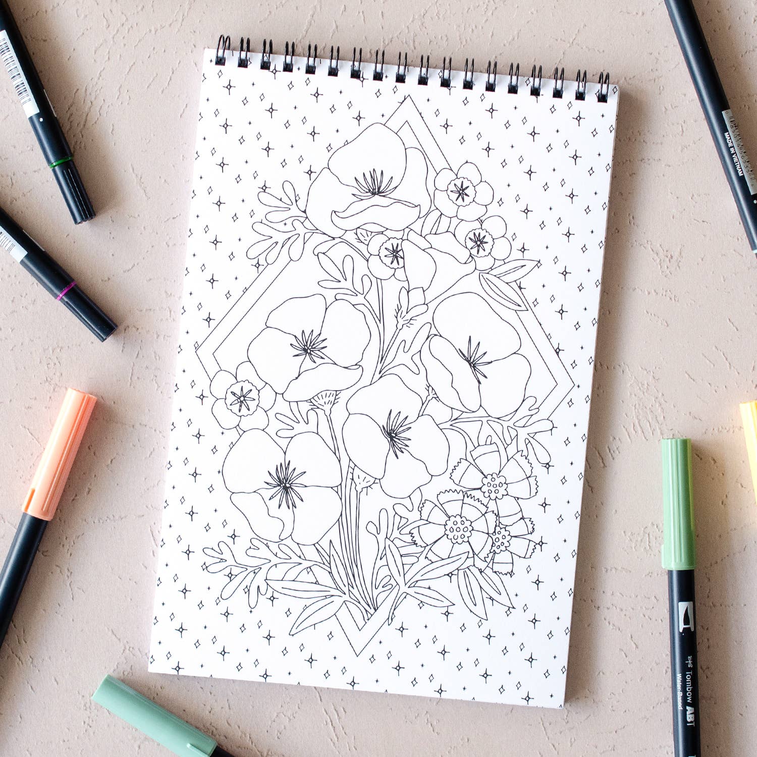 Wildflowers Premium Coloring Book - Image 5
