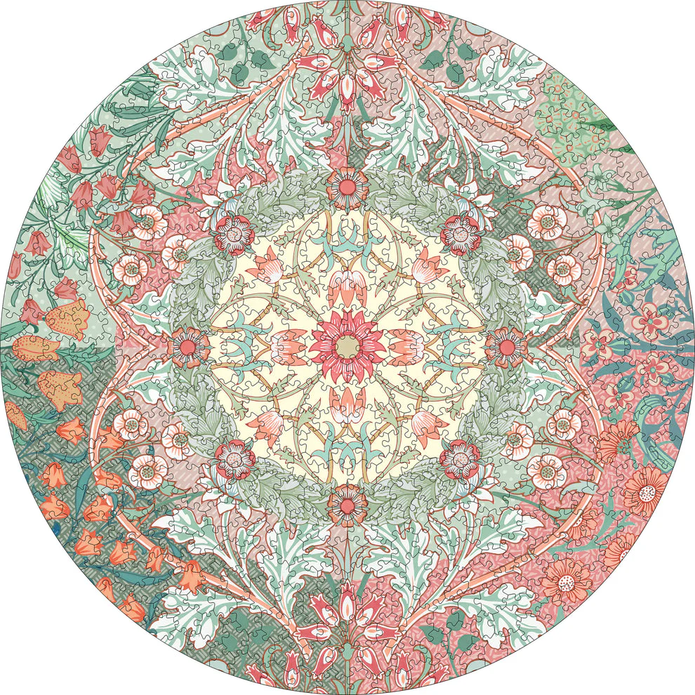William Morris 500-Piece Circular Jigsaw Puzzle - Image 2