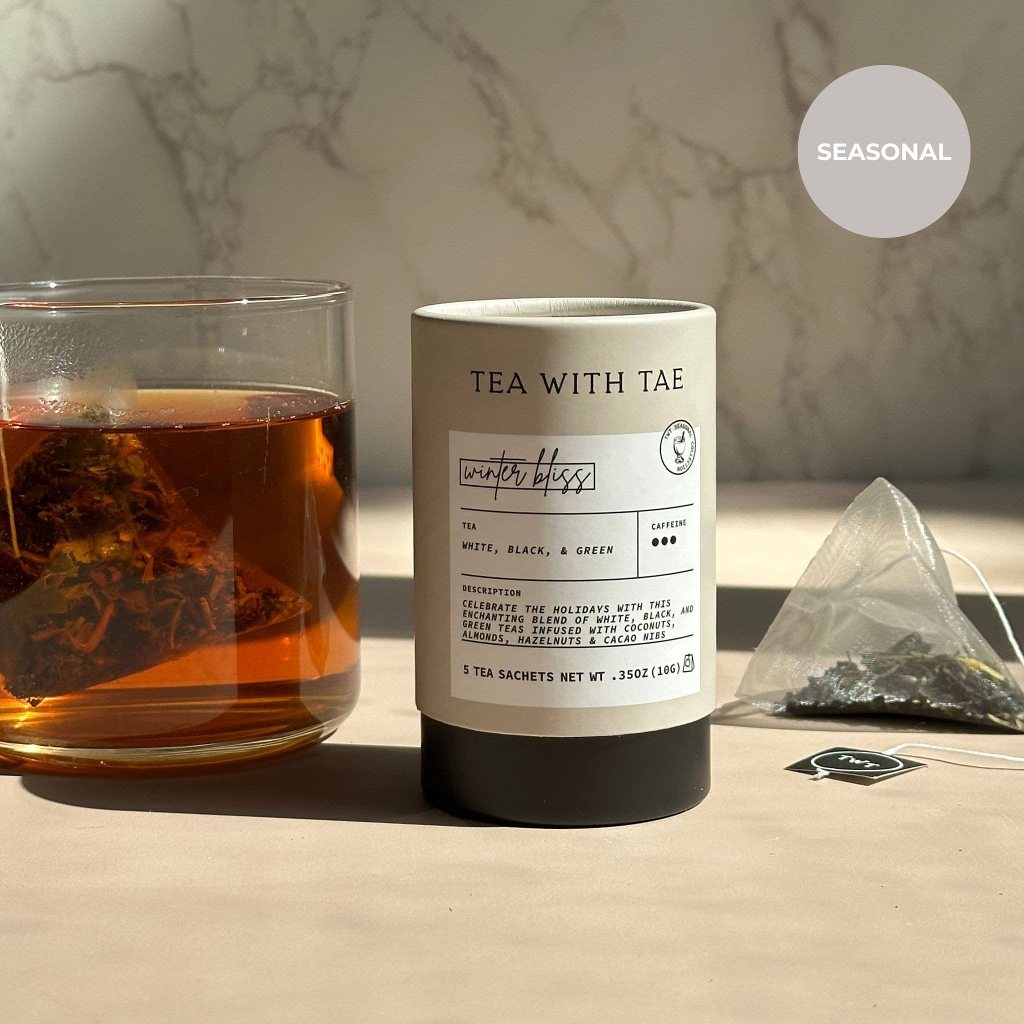 Winter Bliss Holiday Mini Tube Gift (5 tea bags) - Image 2