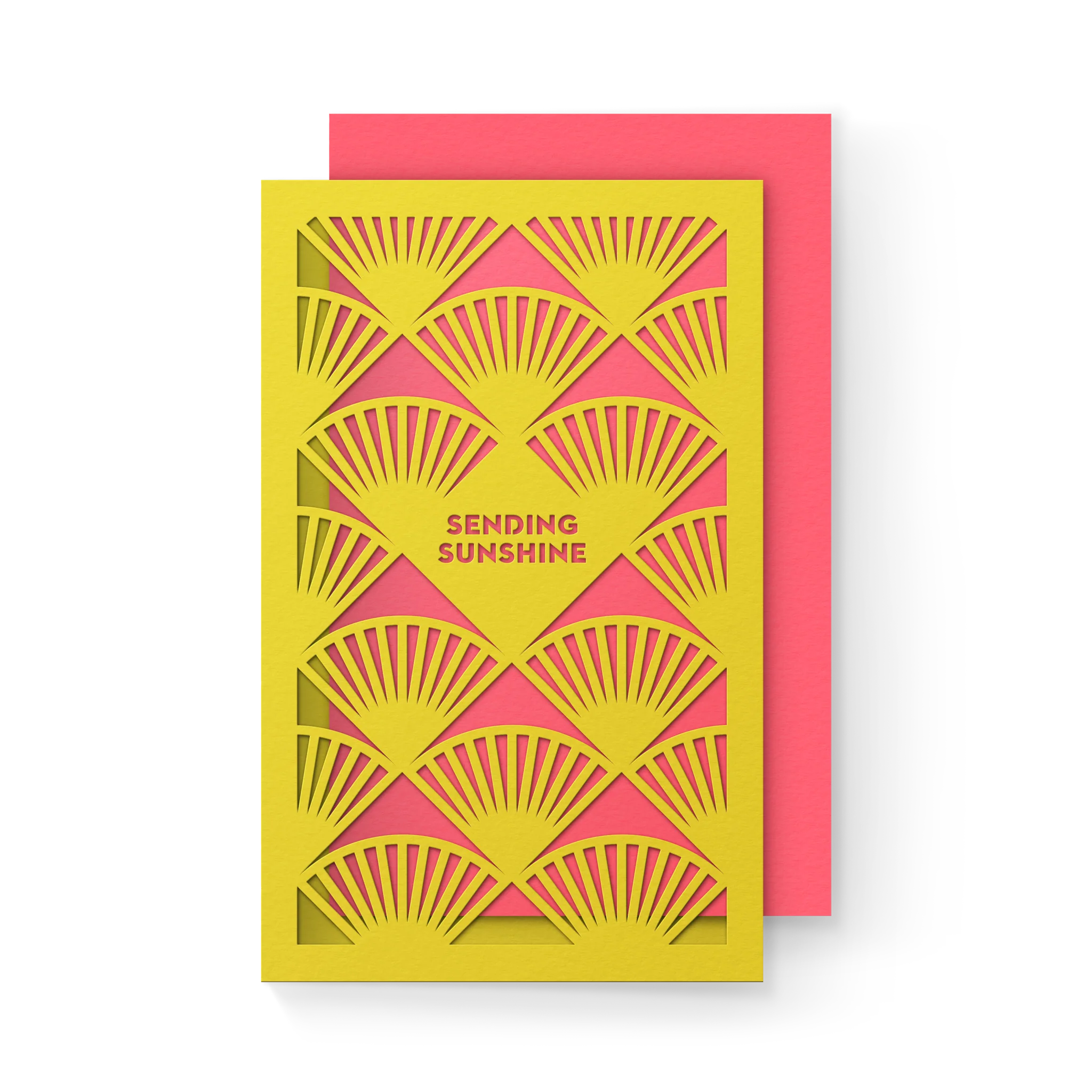 Yellow Sunburst Layered Card (mini) - Image 2