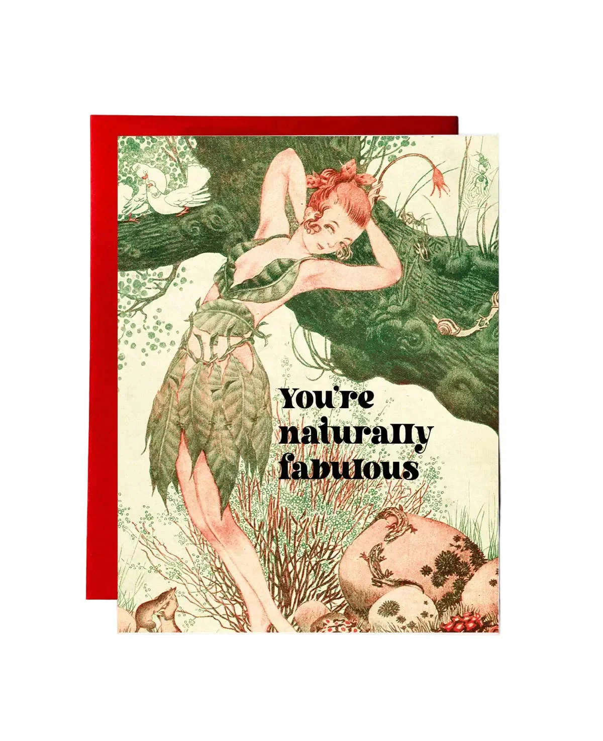 You're Naturally Fabulous Art Deco Card