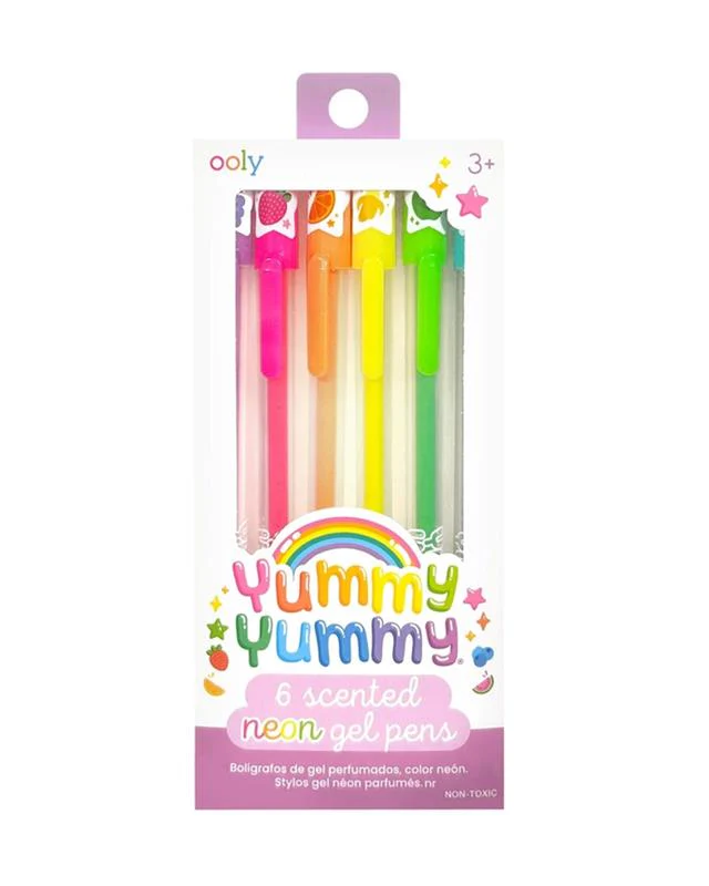 Yummy Yummy Scented Gel Pens - Neon Set of 6